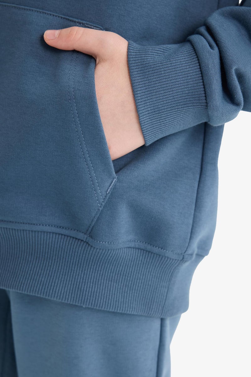 ديفاكتو سويت شيرت اولادي قصة عادية بغطاء رأس - Image 5